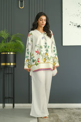 Tropical Tease - Contemporary Short Shirt with Trendy Prints